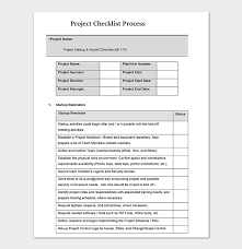 All checklist requirements contain a requirement number, subject header, phase, and a declarative statement. Process Checklist Template 20 Editable Checklists Excel Word Pdf