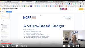 Ngpf answer key checking account statement : Teacher Tip Create A Salary Based Budget Blog