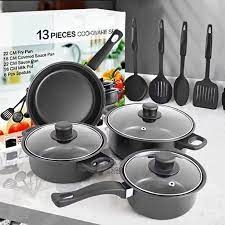 Non-Stick Pots And Pans Set 13-Pieces Kitchen Utensil Set Kitchen Cookware  Gifts for Friends and Fam - Cookware Sets - Akurana, Sri Lanka | Facebook  Marketplace | Facebook