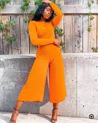 Orange Jumpsuit High Fashion Jumpsuits Fashion Orange Jumpsuit