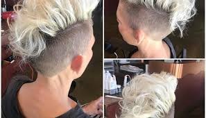 This afro mohawk is tinted green and cut faded low at. Platinum Curly Undercut Mohawk Style Pixie The Latest Hairstyles For Men And Women 2020 Hairstyleology