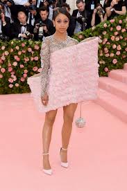 Liza koshy had the time of her life as she could not stop posting about her experience at the paris fashion week being styled for #dioraw20. Liza Koshy Wore A Balmain Spring 2019 Couture Structured Dress To The Metgala Metgala2019 The Fashion Court Scoopnest