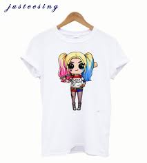 What kind of material is harley quinn made of? Harley Quinn T Shirt