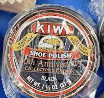 Kiwi 50th Anniversary Shoe Polish Tin Black Polish New Sealed Vintage