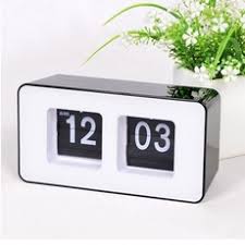 Retro Style Square Fashion Digital Clock Big Sale Retro Flip Classic Stylish Desk Auto Modern Wall Clock Home Desk Decor Wish In 2020 Bedside Clock Desk Clock Flip Clock