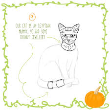 A traditional egyptian image shows the head and lower body viewed from the side, with the eye and upper body viewed from the front. Improper Books Halloween How To Draw A Mummy Cat