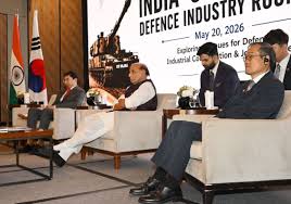 Ministry of Defence, India | Raksha Mantri Shri Rajnath Singh chaired the  India–Republic of Korea Defence Industry Business Roundtable in Seoul,  bringing together... | Instagram