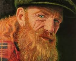 Irish Man, Original Oil Painting, 24x18 Inches, Portrait, Ireland