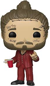 The dark & eerie cover finds posty in a leather jacket standing with his back to the camera, while a skeleton and some swords appear at the bottom. Amazon Com Funko Pop Rocks Post Malone Post Malone Multicolor Toys Games