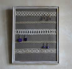 Cadre Presentoir Lin Dentelles Anciennes Pour 20 Boucles D Oreilles Boites Presentoirs Pour Presentoir Bijoux Presentoir Boucle D Oreille Support Bijoux