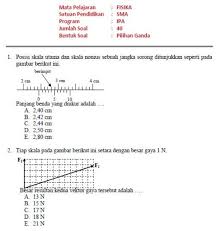Soal Latihan Fisika Dan Pembahasan Sma Fisika Sma Latihan