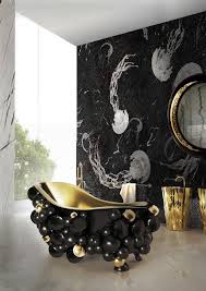 Green perfectly matches black and white. Black Art Deco Bathroom 620x878 Wallpaper Teahub Io