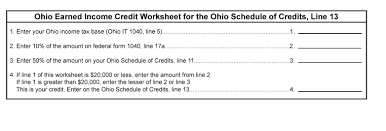 This is not a tax table. Tax Ohio Helpfiles Ifilehelp Help 2018 1040earnedincomecredit
