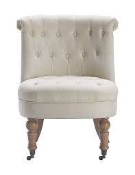 Amazon Com Finch Uph20068a Elmhurst Tufted Slipper Chair Cream Kitchen Dining Feature Chair Furniture Occasional Chairs