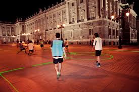 Nike S Fc247 Laser Beam Soccer Field Lets You Play At Night Street Football Football Pitch Soccer Field