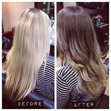 Blonde To Brunette Ombre So Drastic Yet So Scary Hair Hair Highlights Hair Beauty