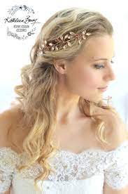 Copper Rhinestone Leaf Hair Vine Gold Or Silver Options Etsy Hair Vine Bridal Hair Accessories Handmade Bridal Hair Accessories