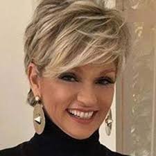 How to create and style an undercut hairstyle for women. Amazon Com Queentas Pixie Layered Short Blonde Wigs For White Women Synthetic Hair Blonde Mixed Brown Beauty