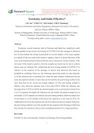 Pdf Is Pool Testing Method Of Covid 19 Employed In Germany And India Effective