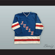 His lyrics approach stream of consciousness as he shifts from his environment (a tale of 2 citiez) and his rap skills (fire squad) to his relationships with women. J Cole 14 Forest Hills Drive Blue Hockey Jersey Borizcustom