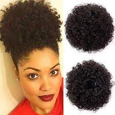 Synthetic Afro Puff Drawstring Ponytail Hair Puff Curly Hair African American Afro Puff Ponytail