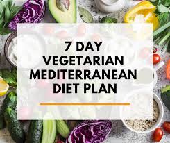 vegetarian terranean t meal plan