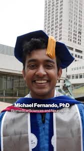 Congratulations, Michael Fernando, PhD in Biomedical Sciences and  Neuroscience! 🎉🎓, Next step: Postdoctoral fellow at Rockefeller  University, New York City, “It is a rainy day, but we’re all here ...