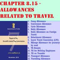 (ii) the traveling allowance including daily allowance shall be regulated in accordance with the pay of the post held by the separated employee immediately daily allowance will be admissible as indicated above. Seventh Pay Commission Report Allowances Related To Travel Ta Camp Conveyance Cycle Daily Ltc Mileage Transport Travelling Allowances Central Govt Employees 7th Pay Commission Staff News
