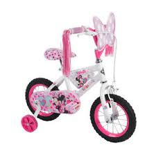 30cm Huffy Disney Minnie Mouse Kids Bicycle Bike Ride On Girls Training Wheels Ebay