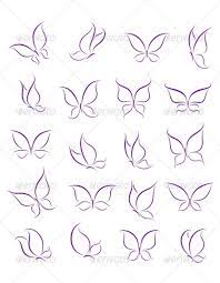 Butterfly Silhouettes Set Butterfly Tattoo Designs Butterfly Tattoo Butterfly Outline