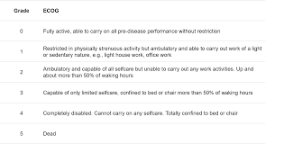 Image result for ECOG Performance Status