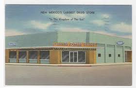 Meadows Rexall Drug Store Deming New Mexico 1954 Linen Bidstart Item 28749402 In Postcards Other Deming New Mexico New Mexico Drugstore
