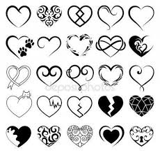 Sie können es kostenlos direkt auf unserer website ausdrucken. Satz Von 25 Tattoo Herzen Bild Vektor Symbol Stockvektor Vorlagen Fur Lederkunst Herz Tattoo Vorlage Herz Tattoos Herz Tattoo Klein