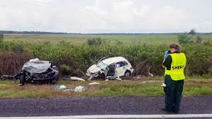 Two people ___ in a car accident yesterday. Winter Haven Father Dead After Head On Crash