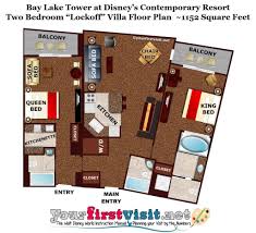 It offers an outdoor pool and a beach. Theming And Accommodations At Bay Lake Tower At Disney S Contemporary Resort Yourfirstvisit Net Bay Lake Tower Bay Lake Disney Contemporary Resort