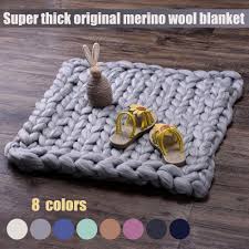 How to arm knit a blanket in 45 minutes with simply maggie. Merino Wool Chunky Knit Blanket Chunky Arm Knit Throw Knitted Blanket Buy At A Low Prices On Joom E Commerce Platform