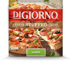 Skip the pizza delivery tonight because and by that i mean cheese all inside pizza crust. Digiorno Cheese Stuffed Crust Supreme Pizza 30 7 Oz Box Walmart Com Walmart Com