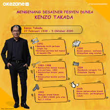 Okezone Infografis Mengenang Desainer Fesyen Dunia Kenzo Takada