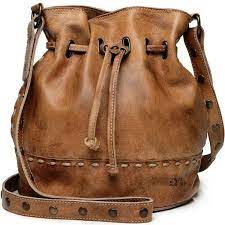 Bed Stu Malibu Bucket Bag 185 Liked On Polyvore Featuring Bags Handbags Shoulder Bags Brown Crossbody Brown S Handbag Straps Bags Genuine Leather Bags