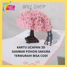 Cukup isi detail, cetak, dan lipat sepanjang baris tengah. Bisa Cod Kartu 3d Unik Bentuk Pohon Sakura Romantis Love Kiss Greeting Card Kartu Ucapan Untuk Event Anniversary Tunangan Lamaran Valentine Lazada Indonesia