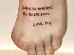 Clever Foot Tattoo Funny Tattoos Foot Tattoos Toe Tattoos