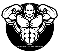 Bodybuilder Vector Image Gym Art Bodybuilding Logo Vector Art