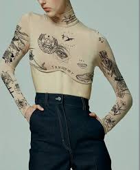 See more ideas about ukrainian tattoo, slavic tattoo, tattoos. Ttswtrs Is The Eastern European Designer Creating Wearable Tattooed Skins Dazed Beauty