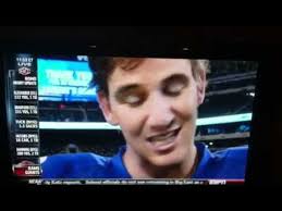Eli Manning Post-Game Confession...