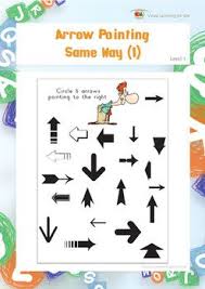 Arrow Pointing Same Way 1 Visual Perception Worksheets Visual Perceptual Activities Arrow Point Creative Thinking
