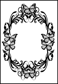 Black Butterfly Borders And Frames Clipart Clip Art Borders Page Borders Design Clip Art