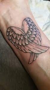 Wrist Tattoo Angel Wings In Memory Of Mom And For My Guardian Angels Wrist Tattoos For Guys Cool Wrist Tattoos Wrist Tattoos