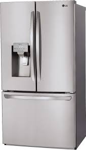 Check spelling or type a new query. Lg 26 2 Cu Ft French Door Smart Wi Fi Enabled Refrigerator With Dual Ice Maker Printproof Stainless Steel Lfxs26973s Best Buy