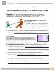Most people will arrive at four by simple addition using the equation 2 + 2 = 4 but in fact the answer four can also be arrived at by adding a superscript two to the first two, i.e. Dennis Chaisson Gizmo Intermolecularforces Pdf Name Date Student Exploration Polarity And Intermolecular Forces Vocabulary Dipole Dipole Dipole Course Hero