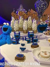 Cookie Monster Baby Shower Party Ideas Photo 2 Of 21 Monster Baby Showers Monster Cookies Cookie Monster Party
